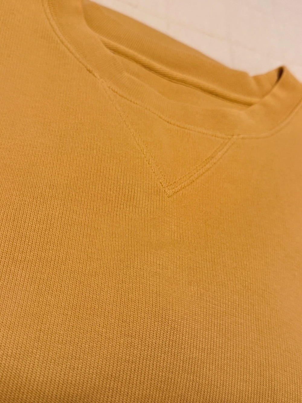 Cutter & Buck Men's Golden Yellow Crewneck Sweater